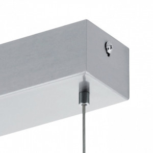 Lustra tip pendul LED Manresa plastic/otel, alb, 1 bec, 230 V, 2200 lm - Img 2