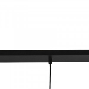 Lustra tip pendul Rorie, metal/sticla, negru, 32 x 24 x 104 cm - Img 4