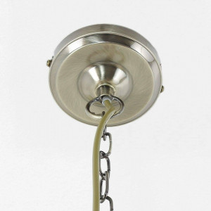 Lustra tip pendul Virginia, metal/sticla, 25 x 31 x 25 cm, 60w - Img 3