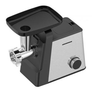 Masina de tocat Heinner MeatMaster HMG-2100SS3, Putere 2100W, 2 viteze, Cutit inox, Accesoriu Rosii, Kibbe, Carnati, Negru/Inox - Img 2