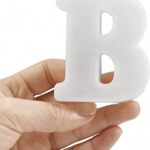 Matrita de rasina pentru litera B COLEESON, silicon, alb, 6,5 x 5,4 x 2 cm