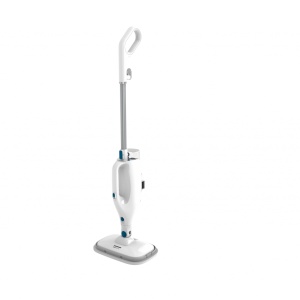 Mop cu aburi Heinner SteamStrike HSM-M1400WH-BL, Putere 1400W, Capacitate rezervor apa: 420ml, Debit abur 21/27g/min, Temperatura abur 130°C, Alb - Img 2