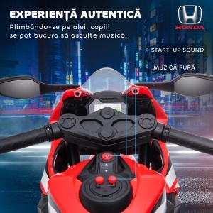 Motocicleta electrica copii Re-Bloom, 6V 4.5A, 3 km/h, PP/metal, 90x44x52 cm, autonomie 45 min, varsta 3-5 ani, 30 kg, rosu - Verificat A · Re-Bloom - Img 5