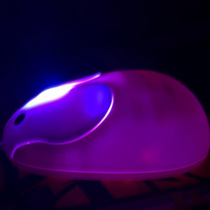 Mouse optic cu fir BestFire, aspect de iepuras, roz, 1200DPI - Img 3