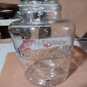 Navaris dozator bauturi sticla sodocalcica cu robinet inox si capac clips, 8L, Ø19x36cm, 2.8kg, transparent/argintiu - Verificat A · Re-Bloom - Img 6