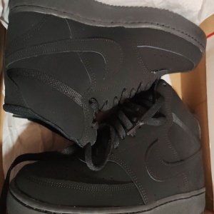 Nike, Pantofi sport mid-high Court Vision, Negru, 43, Resigilat, Grad A - Img 2