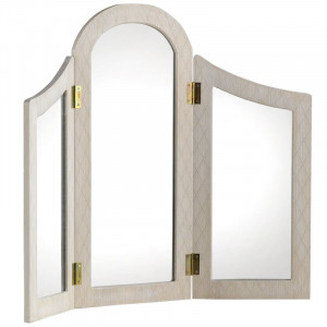 Oglinda cosmetica Clarita, crem, 62 x 80 x 5 cm - Img 1