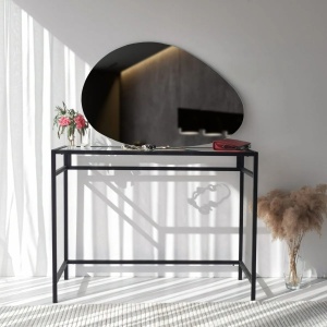Oglinda decorativa de perete Re-Bloom Hanah Home, MDF 100%, 76x50x2.2 cm, montare perete, alb - Verificat A · Re-Bloom - Img 5