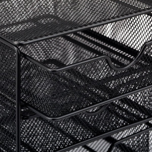 Organizator ClearAmbient, metal, negru, 17 x 16 x 17 cm - Img 3