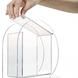 Organizator de bucatarie RECAPS, plexiglas , transparent, 14 x 7,5 cm - Img 1