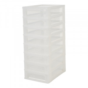 Organizator, plastic, alb, 65,5 x 26 x 35,5 cm - Img 5