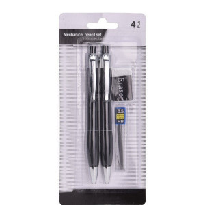 Pachet birotica set clipsuri, set 12 creioane HD, set 2 creioane mecanice - Img 2