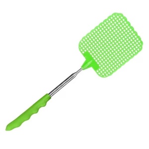 Paleta pentru muste Cutiolly, plastic/metal, verde/argintiu, 26.5X8.1cm