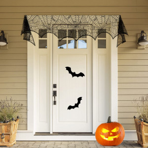 Panza de paianjen pentru Halloween Cymas, PVC, negru, 245 x 48 cm - Img 2