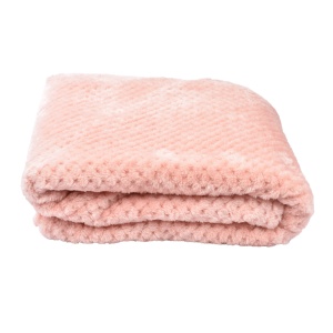 Paturica pentru copii baby fleece roz pudra 90x110 cm - Img 2