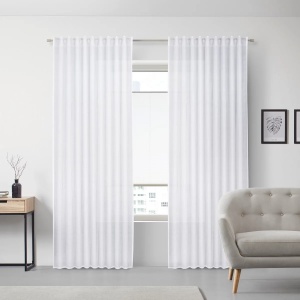 Perdea Ramona, alb, aprox. 135 x 245 cm - Img 2