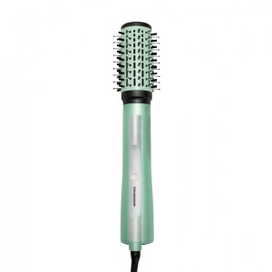 Perie cu aer cald Heinner HAB-Y12DC-GR1, Putere 1200W, Motor DC, 2 trepte de putere, Ionizare, Functie aer rece, Verde/Alb