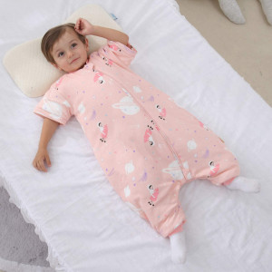 Pijama pentru copii Mosebears, roz, bumbac, M, 18-36 luni - Img 2