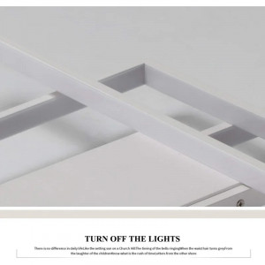 Plafoniera Arlyn, LED, aluminiu/acril, alb, 90 x 50 x 8 cm, 50W