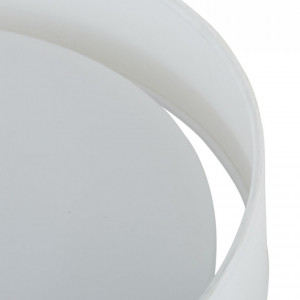 Plafoniera Helen, metal/textil, LED, alb, 35 x 7 cm - Img 6