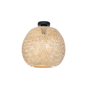 Plafoniera Lindby Dabila, bambus, natur, 35 x 36,5 cm - Img 1