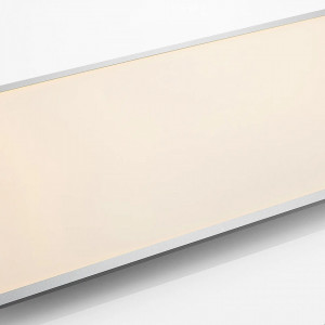 Plafoniera Zento, policarbonat/aluminiu, alb/argintiu, 120 x 60 x 5,2 cm - Img 3
