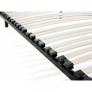 Platforma pat, negru, 24 x 140 x 200 cm - Img 5
