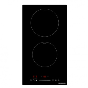 Plita incorporabila Heinner HBHI-M2ZBSTC, Inductie, 2 zone de gatit, Latime 30cm, Boost, Control Touch, Timer, Sticla neagra