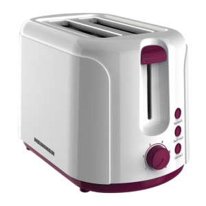 Prajitor de paine Heinner CHARM TP-750BG, Putere 750W, 6 nivele de rumenire, Oprire automata, Visiniu - Img 1