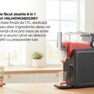 Produs Resigilat APARAT DE FACUT GRANITA 6 ÃŽN 1 HEINNER FreezeFun HSLM-DW26DGREY, PUTERE: 220W - Img 12