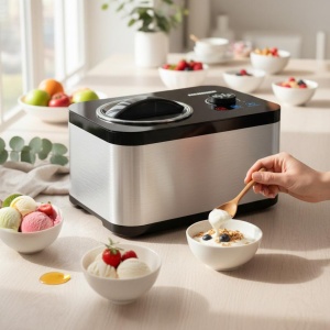 Produs Resigilat Aparat de făcut înghețată HEINNER SweetFreeze HICM-DW154SSBK - Img 6