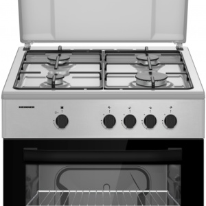 Produs Resigilat ARAGAZ GAZ HEINNER HFSC-SME66ISL, 60X60CM, 4 ARZATOARE, SUPORT EMAIL, CAPAC METALIC, APRINDERE ELECTRICA, DISPOZITIV DE SIGURANTA PLITA SI CUPTOR, USA CUPTOR CU GEAM DUBLU, DUZE GPL INCLUSE, TAVA SI GRATAR CROMAT, DIMENSIUNI ( LXAXI): 60X