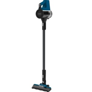 Produs Resigilat Aspirator vertical Heinner V-Go Max HSVC-MB22.2BL, sistem filtrare ciclonic, acumulator Li 22.2V, utilizare dubla: aspirator de mana si vertical, motor BLDC, 100,000RPM, putere: 300W si 3 viteze, putere absorbtie: 90W, autonomie: 10/20 mi