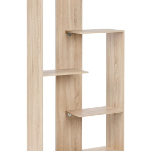 Produs Resigilat Biblioteca cu 3 niveluri Re-Bloom Kahntah, PAL, 60x29x163 cm, 3 rafturi, natur - Verificat A