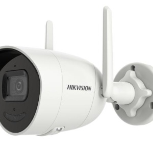 Produs Resigilat Camera supraveghere Hikvision WIFI IP bullet DS-2CV2041G2-IDW(2.8MM)(W); 4 MP, WIFI 2.4G cu 2 antene, distanta in camp deschis 120metri, microfon si speaker incorporate, audio bidirectional, 1/2.7" Progressive Scan 4MP CMOS, rezolutie: 25