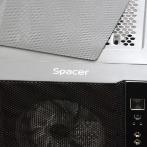 Produs Resigilat Carcasa Spacer Rainbow, ATX, MidTower, Gaming, fara sursa, sticla securizata, 4 x fan, USB 2.0 x 2, USB 3.0 x 1, mesh, fan controller (inclusiv RGB), telecomanda, â€žSPCS-GC-RAINBOWâ€ - Img 8