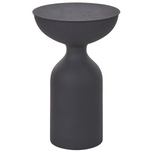 Produs Resigilat Masuta laterala Re-Bloom Cota, metal, 36x36x56 cm, 10 kg, negru - Verificat A