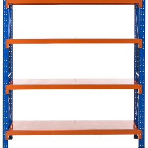Produs Resigilat Rafturi de garaj Re-Bloom Fiuggi, otel, 200x60x200 cm, 800 kg, albastru/portocaliu - Verificat A - Img 3