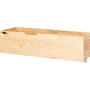 Produs Resigilat Set 2 sertare de depozitare pentru pat Re-Bloom Epaney, lemn de pin, 99x45x22 cm, natur - Verificat A - Img 2