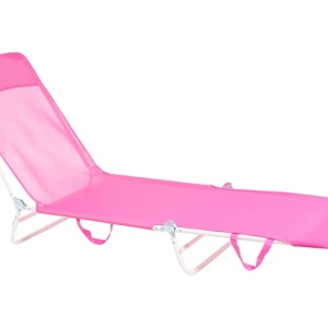 Produs Resigilat Sezlong extensibil Re-Bloom Kastoria, plasa/PVC/otel, 52x185x20-80 cm, 120 kg, fuchsia - Verificat A