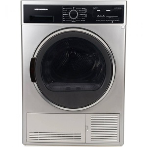Produs Resigilat Uscator de rufe cu pompa de caldura Heinner HHPD-V804SA++, Capacitate incarcare 8kg, Clasa energetica A++, 15 programe de uscare, Design elegant cu panel negru si usa cromata, Display LED, Program rapid camasi 20 min, Program expres 34 mi