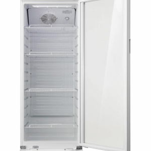 Produs Resigilat Vitrina frigorifica Heinner HSC-M265WHB, clasa energetica: B, capacitate totala: 265L, capacitate incarcare: 306 sticle (330 ml), racire cu ventilator, caseta luminoasa, lumina LED, control mecanic cu termostat ajustabil - Img 3