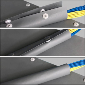 Protectie pentru cabluri Amonenz, PVC, gri, 3 m