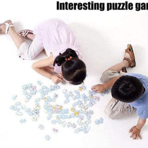 Puzzle cu 500 de piese Kunyuancb, gradina, multicolor, hartie, 52 x 38 cm - Img 3