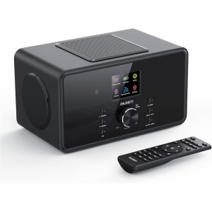 Radio internet global Bluetooth DAB+, Majority, 2.1, cu subwoofer integrat, 100 W, Radio FM, Spotify Connect, telecomanda, negru, Resigilat, Grad A