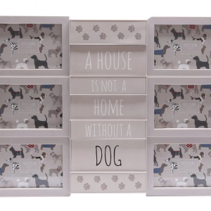 Rama foto pentru 6 fotografii Kontarbo, plastic, gri, 50 x 37 x 3 cm