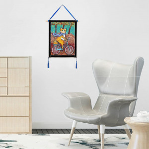 Rama pentru picturi JISHSHAY, lemn/PVC, negru/albastru, 40 x 30 cm - Img 6