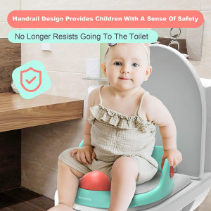 Reductor toaleta pentru bebelusi Enteenly, poliuretan, multicolor - Img 2