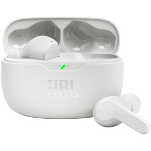 RESIGILAT Casti audio in-ear JBL Wave Beam, True Wireless, Bluetooth, Deep Bass, Alb