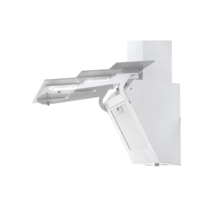 RESIGILAT Hota Decorativa Tornado Megas 1200-90 LED, clasa A, 1 motor Turbo, latime 90 cm, 4 viteze, absorbtie 1200 m3/ora, filtru anti-grasimi aluminiu 5 straturi, Alb - Img 3